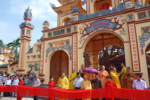 Hưng Yên: Lễ khánh thành Tam quan chùa Nho Lâm